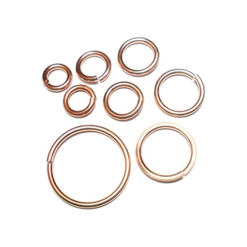 16swg (1.6mm) 3/8in. (10.1mm) ID 6.3AR Bronze Jump Rings