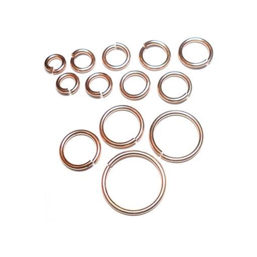 18swg (1.2mm) 1/4in. (6.7mm) ID 5.6AR Bronze Jump Rings