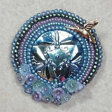 Bead Embroidered Pin Class (2 Virtual Sessions) - Thursday, November 23rd. (Session 1) & Thursday, November 30th. (Session 2) 6-8:00pm EST