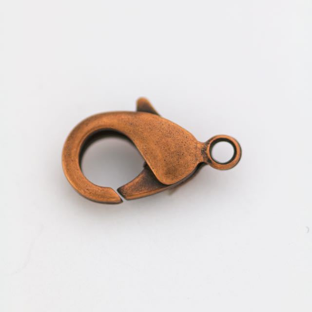 19mm x 10mm Lobster Claw Clasp - Antique Copper