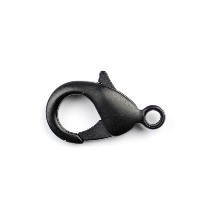 19mm x 10mm Lobster Claw Clasp - Matte Black