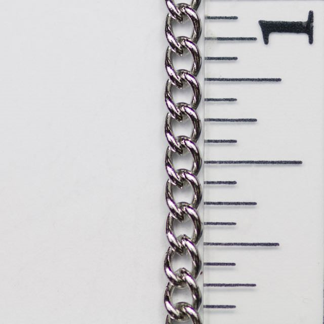 4mm x 3mm Curb Chain - Stainless Steel