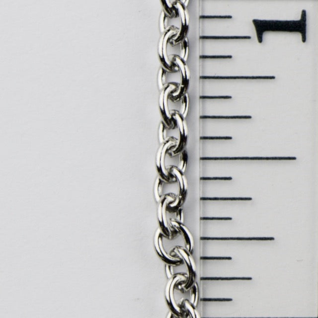 3.7mm x 3mm Cable Chain - Stainless Steel
