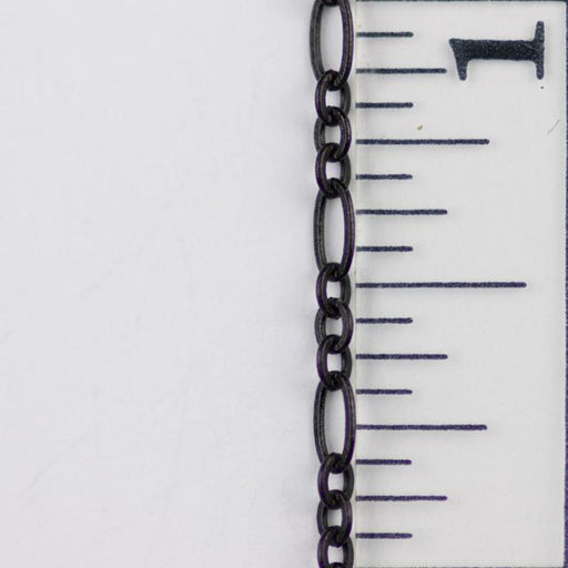 4mm x 2mm Oval Link Chain - Matte Black