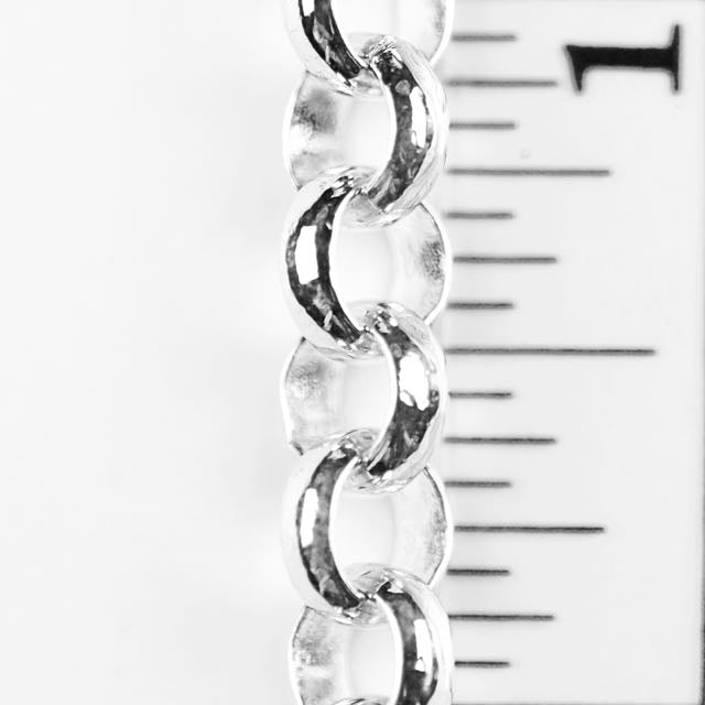 7mm Rolo Chain (inside diameter 4.8mm) - Silver