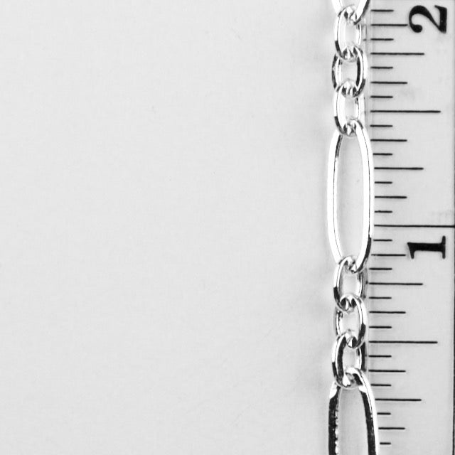 17.7mm x 6mm Stretched Link Chain - Silver
