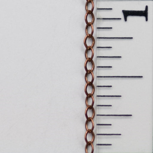2mm x 1mm Delicate Cable Chain - Antique Copper