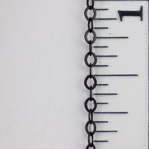2mm x 1mm Delicate Cable Chain - Matte Black