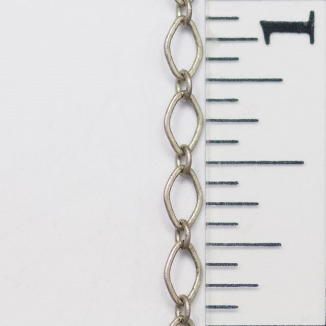 4mm x 3mm Oval Link Cable Chain - Antique Silver