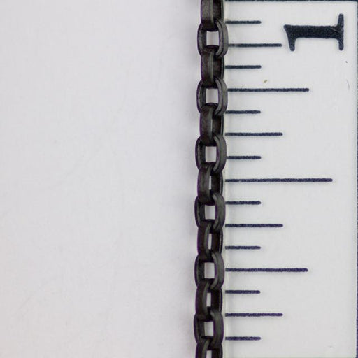 2.5 x 3.5mm Square Wire Cable Chain - Matte Black