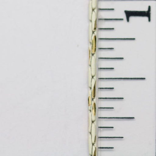 1.25mm Beading Chain - White/Brass