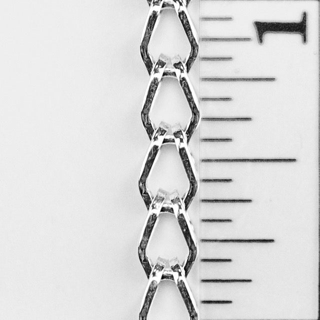 5mm x 3mm Fox Chain (Bicycle) - Silver