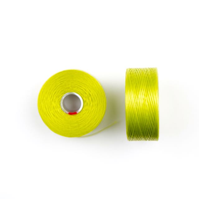 73 meters (79.8 yards) - C-Lon Size D Beading Thread Tex 45 -  Chartreuse