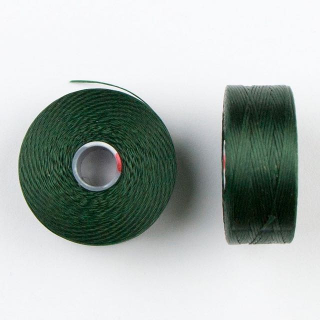 73 meters (79.8 yards) - C-Lon Size D Beading Thread Tex 45 -  Dark Green