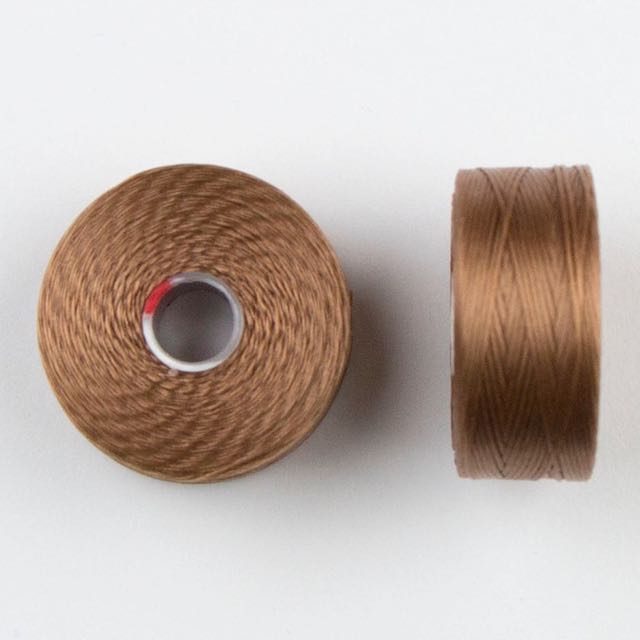 73 meters (79.8 yards) - C-Lon Size D Beading Thread Tex 45 -  Light Brown