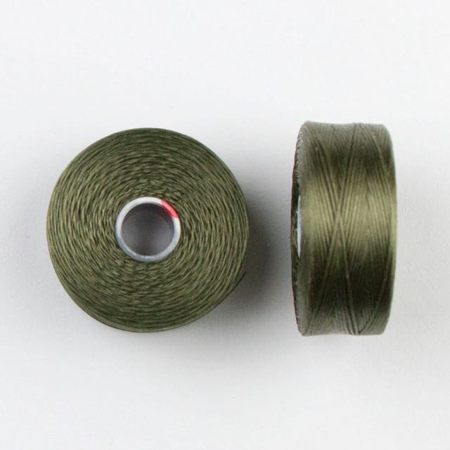 73 meters (79.8 yards) - C-Lon Size D Beading Thread Tex 45 -  Olive
