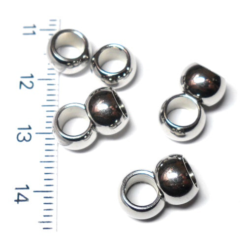Stainless Steel Large Barrel Beads
