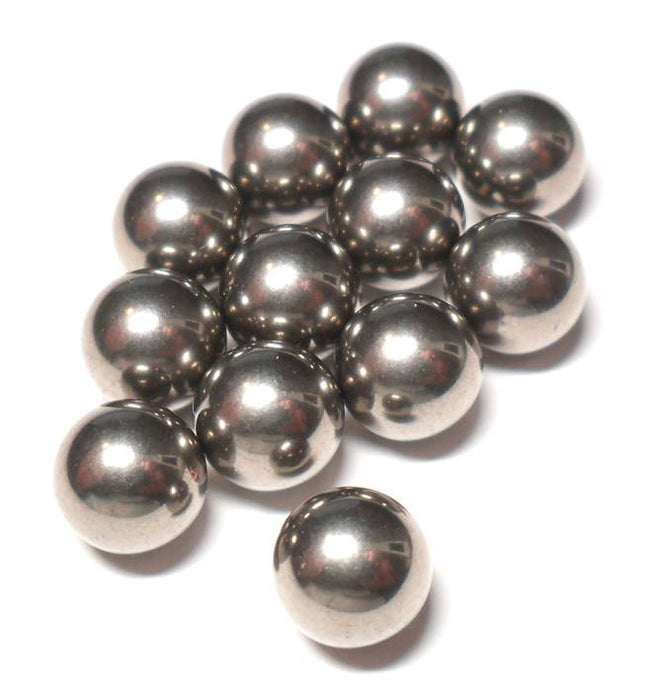 Package of 4 - 8mm Unanodized Titanium Ball Bearings (no hole)