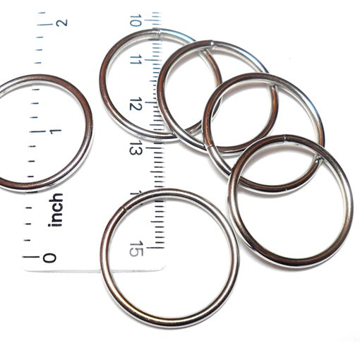 14swg 1 in. Outer Diameter Welded Stainless Steel Rings