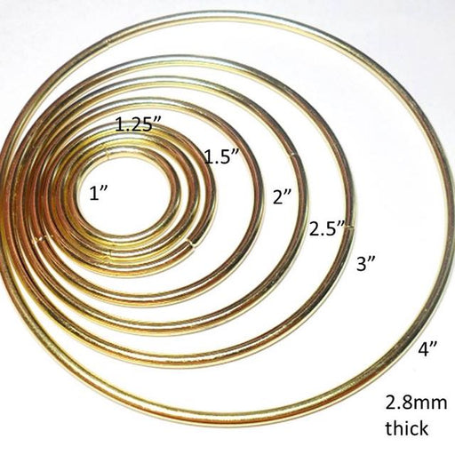 9.5awg 4 in. Outer Diameter 96mm Inside Diameter 36.4AR Welded Brass Ring