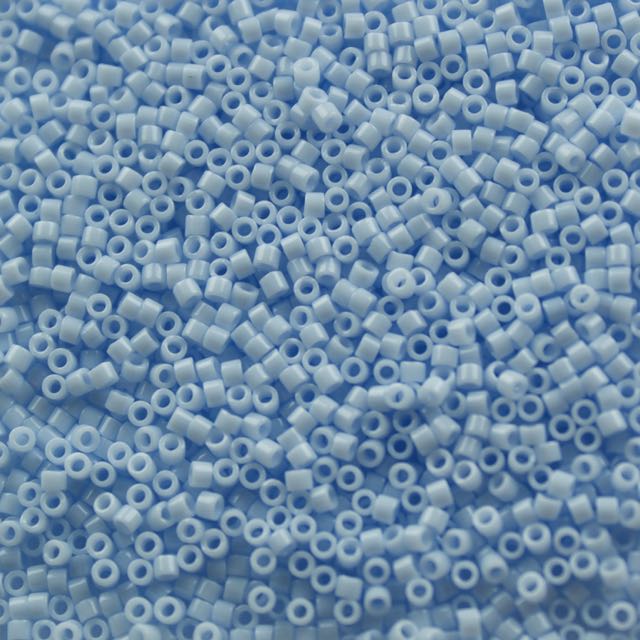5 Grams of 11/0 Miyuki DELICA Beads - Opaque Light Sky Blue