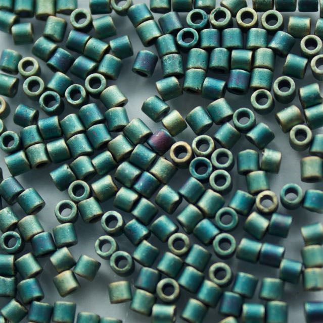 8/0 Miyuki DELICA Beads - Matte Metallic Patina Iris