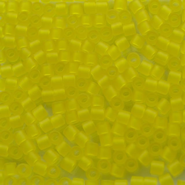 8/0 Miyuki DELICA Beads - Matte Transparent Yellow