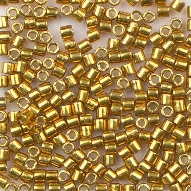 5mm HEISHA Beads (1mm ID) - Gold Plate