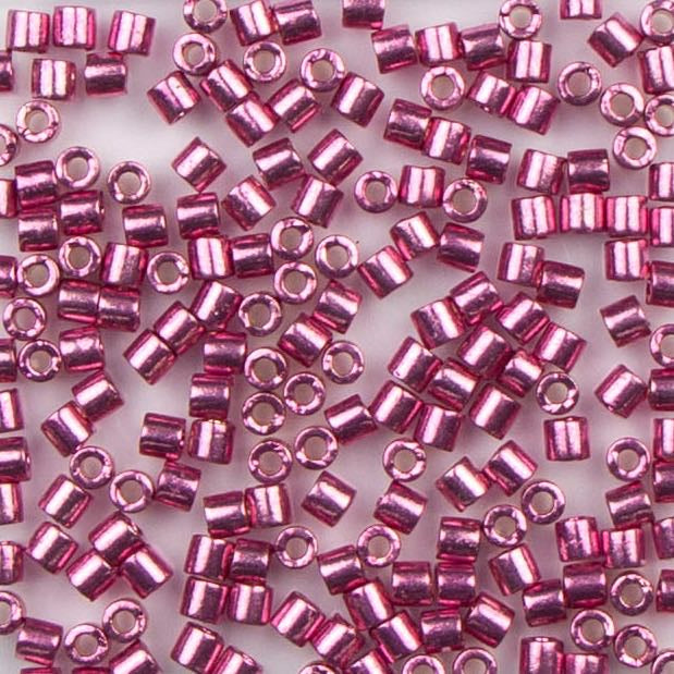 8/0 Miyuki DELICA Beads - Duracoat Galvanized Hot Pink