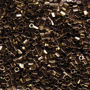 Cut 8/0 Miyuki DELICA Beads - Metallic Dark Bronze