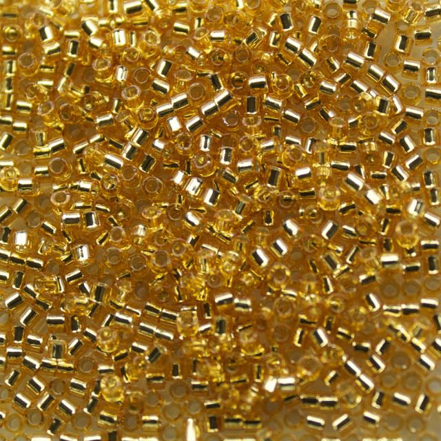 10/0 Miyuki DELICA Beads - Silverlined Gold