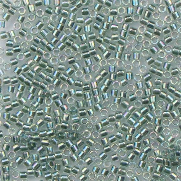 10/0 Miyuki DELICA Beads - Sea Foam Lined Crystal AB