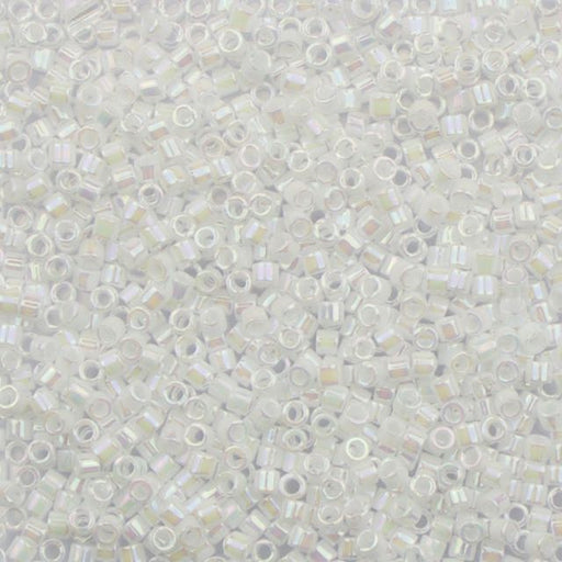 10/0 Miyuki DELICA Beads - White Pearl AB