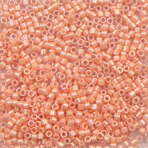 10/0 Miyuki DELICA Beads - Opaque Tea Rose Luster
