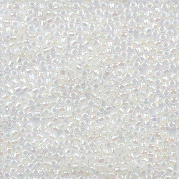 10/0 Miyuki DELICA Beads - White Opal AB