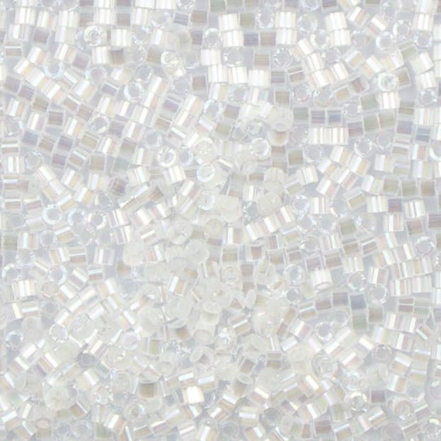 10/0 Miyuki DELICA Beads - Crystal AB Silk Satin