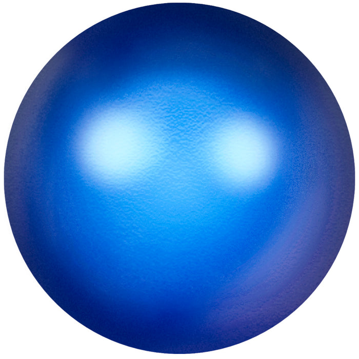 Crystal Brilliance 4mm Round Pearls - Iridescent Dark Blue