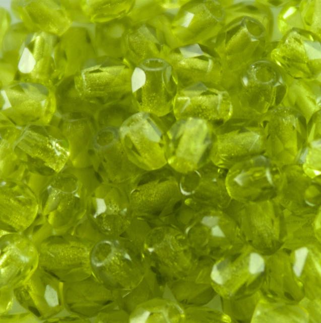 3mm FIRE POLISHED Bead - Olivine