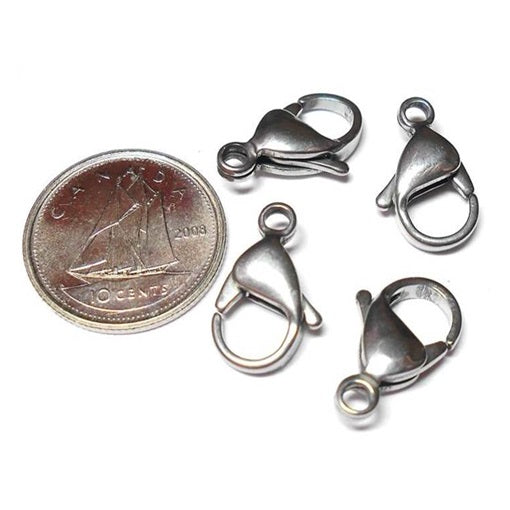 15mm Stainless Steel Lobster Clasps