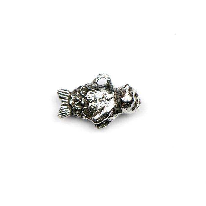 Pewter Baby Cat-Fish Charm