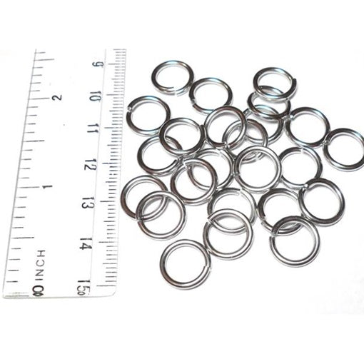 16swg (1.6mm) 5/16in. (8.3mm) ID 5.2AR Softer Tempered and Saw Cut Stainless Steel Jump Rings