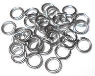 18swg (1.2mm) 9/64in. (3.7mm) ID 3.0AR Soft Tempered and Saw Cut Stainless Steel Jump Rings