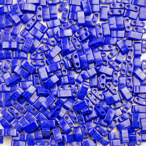 Miyuki HALF TILA Beads - Opaque Cobalt
