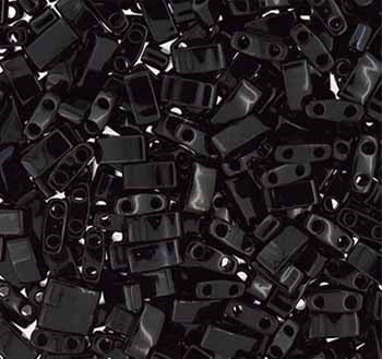 Miyuki HALF TILA Beads - Black