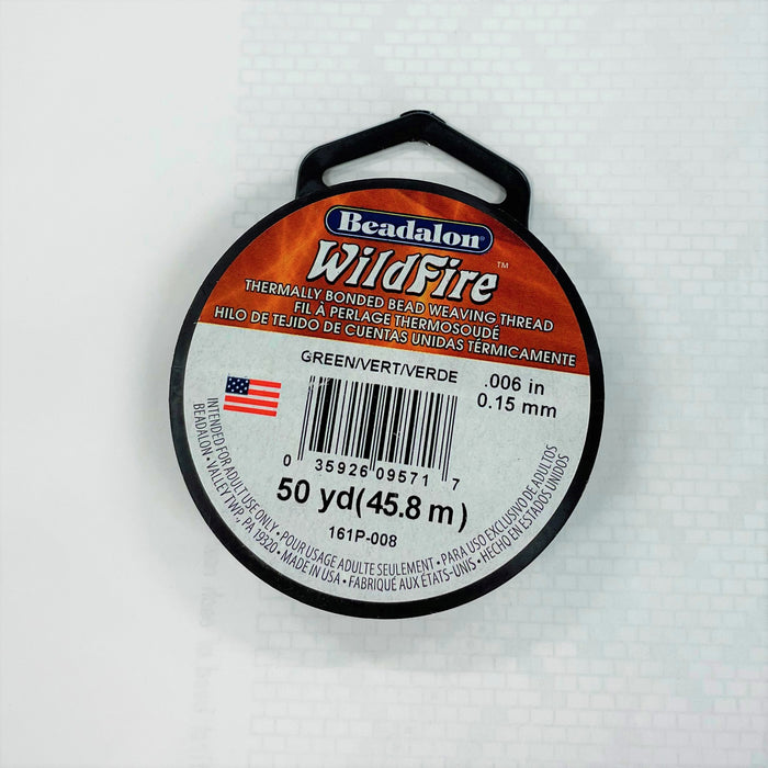 .006 in. Wildfire Bonded Beading Thread - Green