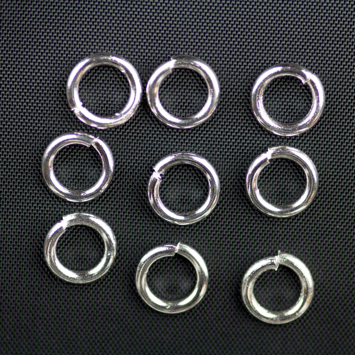 10mm 13 Gauge Jump Ring - Silver