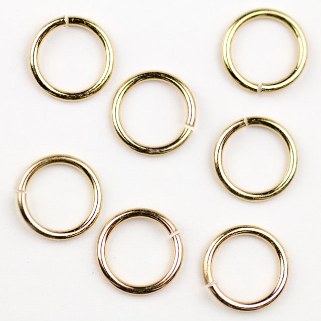 12mm 15 gauge Jump Ring - Gold