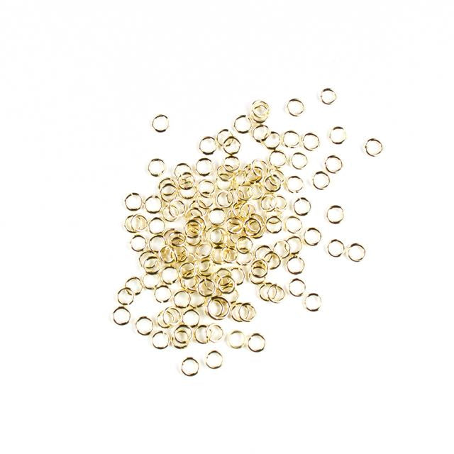 4mm 21g Open Jump Rings - Gold