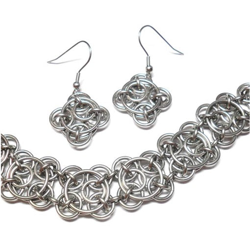 HyperLynks Stainless Steel Clockwork Set Kit  (Pattern 19 in the Chainmaille Artisan Collection)