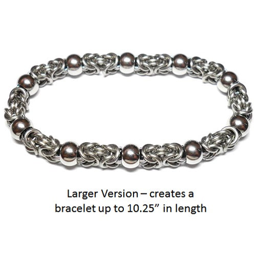 HyperLynks Beads of Steel Bracelet Kit (Larger Version, Up to 10.25 inches)